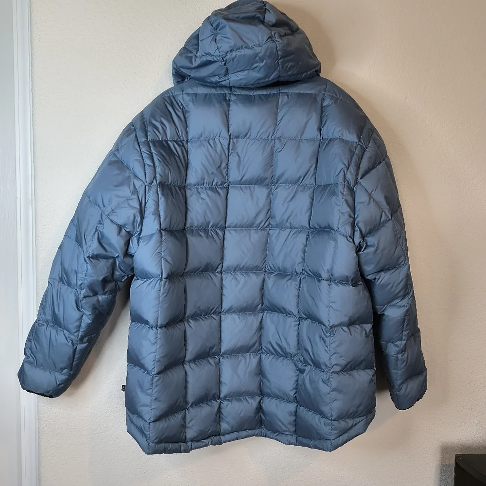 Northern Expedition Reversible Feather Down Filled‎ Quilted Puffer Coat S…